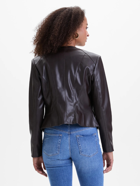 Orsay Тъмнокафяво дамско кожено яке ORSAY