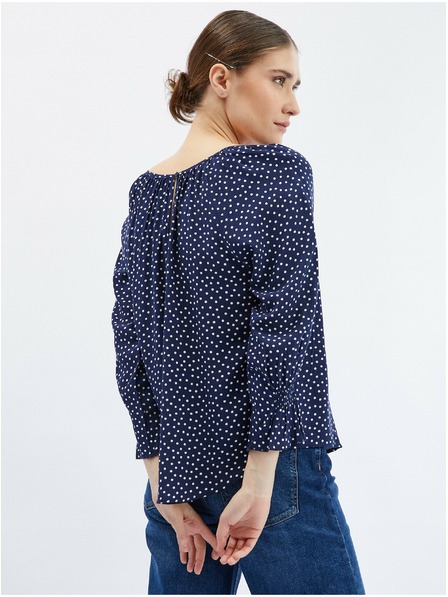 Orsay Тъмн синя дамска блуза на точки ORSAY