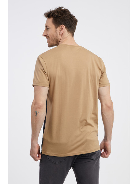 Sam 73 Черно-кафява мъжка тениска SAM 73 Seamus