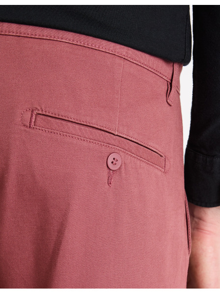 Celio Мъжки панталони чино в цвят бордо Celio Tocharles