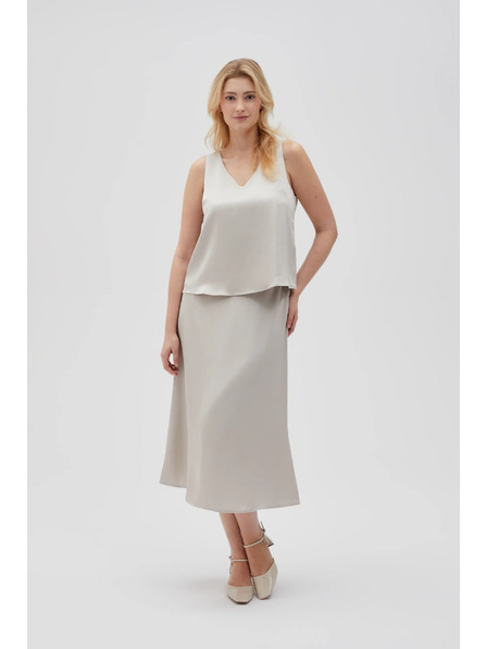 Moodo Миди пола бежова Moodo