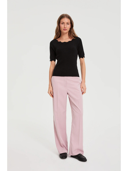 Moodo Прилепнал черен суитшърт Moodo