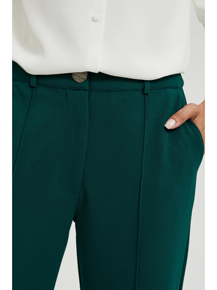 Moodo Зелени прави панталони на райе Moodo