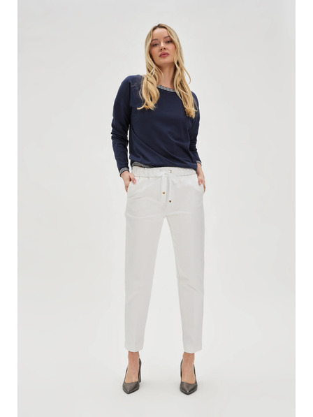 Moodo Дамски бели панталони Moodo