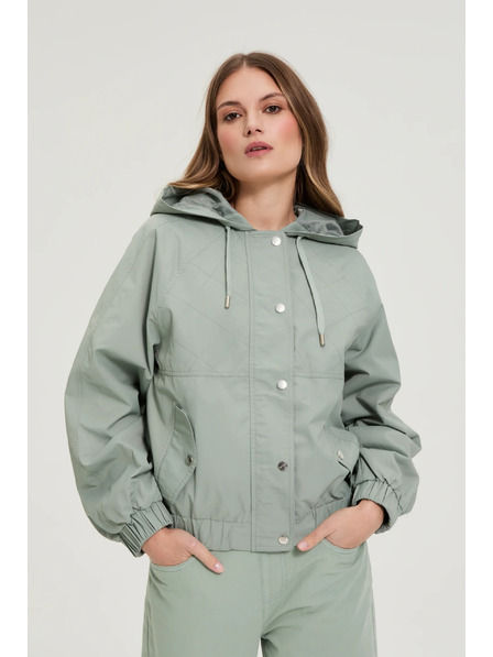 Moodo Къса якета маслинево зелена Moodo
