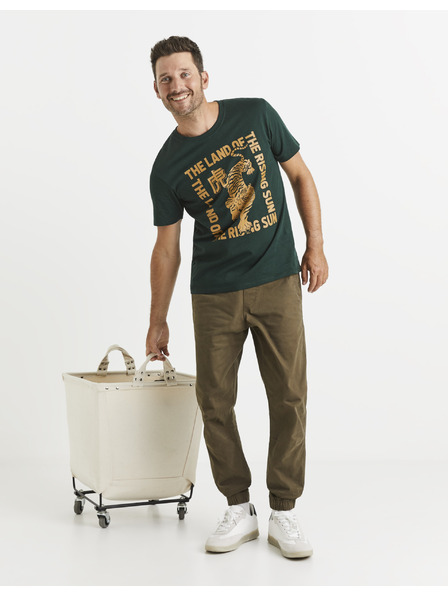 Celio Мъжки панталони в цвят каки Celio