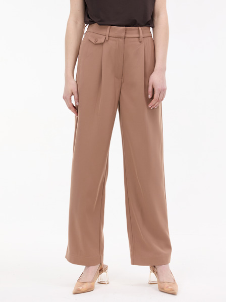 Orsay Светлокафяви дамски широки панталони ORSAY