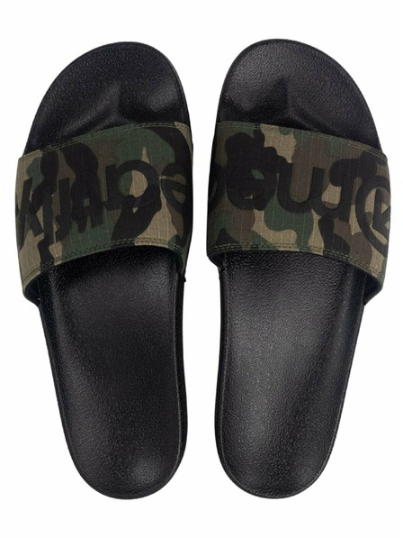 Meatfly Meatfly мъжки чехли Hudson Black Camo Ripstop