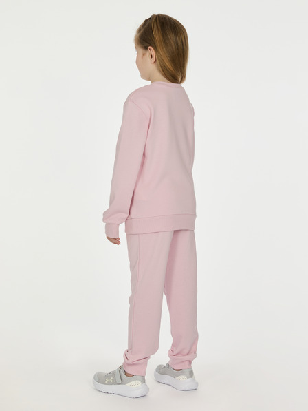 Under Armour Детски комплект Under Armour UA RIVAL CREWNECK SET-PNK