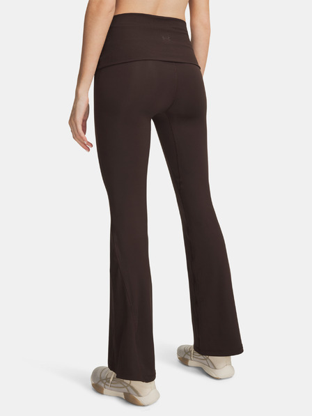 Under Armour Дамски спортни панталони Under Armour Meridian Rib Foldover Flare-BRN