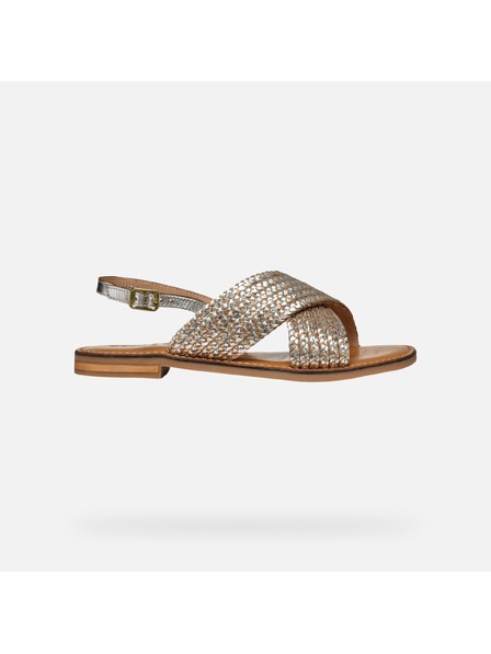 Geox Silver women's sandals Geox Maddalusiac