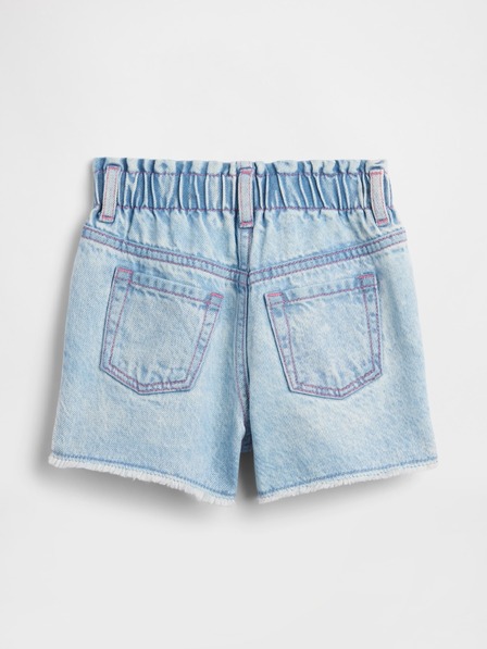 GAP Детски дънкови къс панталон Paperbag Mom GAP