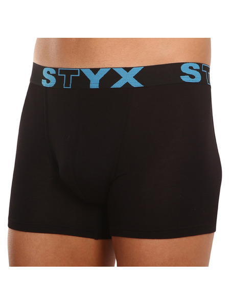 Styx Мъжки боксерки Styx long спортен ластик черни
