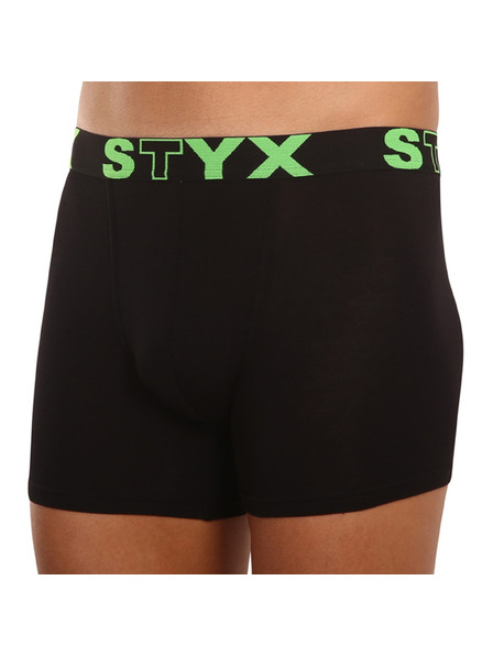 Styx Мъжки боксерки Styx long спортен ластик черни