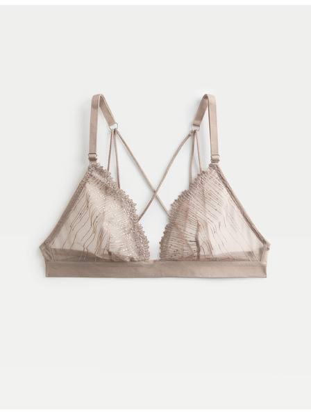 Marks & Spencer Бродиран деколтен мини бюстхалтер Florence без кости (A–E) Marks & Spencer кафяв