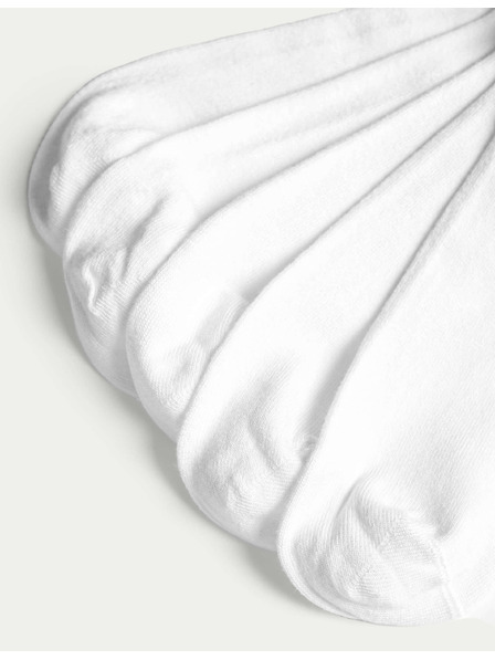 Marks & Spencer 5 чифта ниски чорапи Sumptuously Soft™ Marks & Spencer бяла