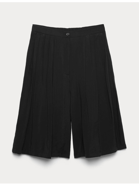 Marks & Spencer Дълги шорти със складки Marks & Spencer черно
