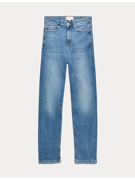 Marks & Spencer Дънки Sienna Supersoft с висока талия Marks & Spencer тъмносини
