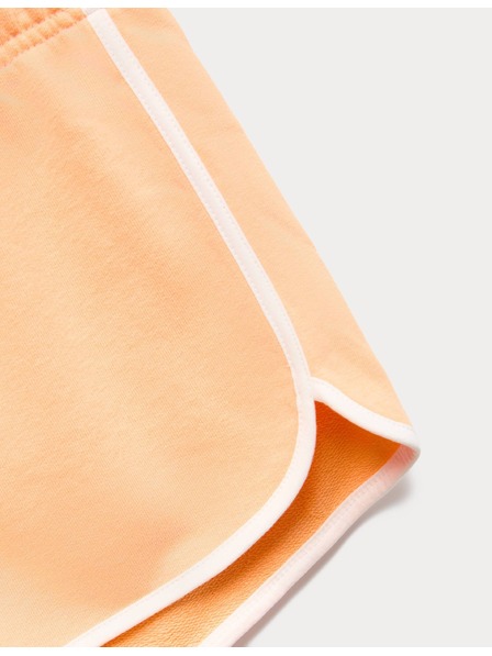 Marks & Spencer Спортни шорти с висок процент памук (6–16 години) Marks & Spencer оранжева
