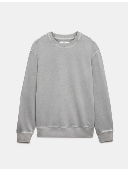 Marks & Spencer Боядисан съитшърт от чист памук Marks & Spencer сиво