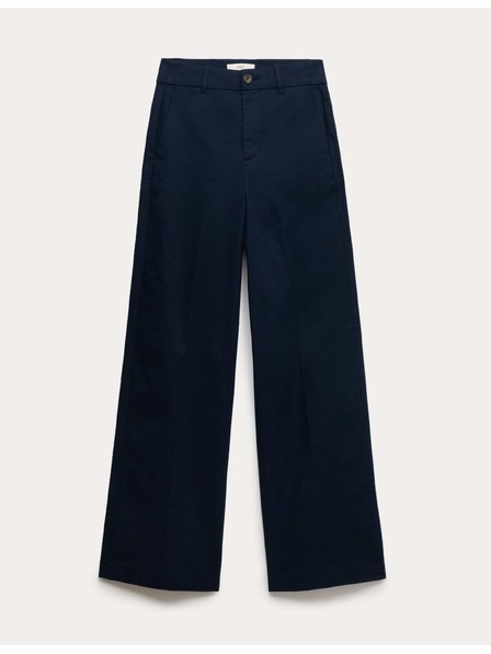 Marks & Spencer Chino панталони със широки крачоли и високо съдържание на памук Marks & Spencer морско синьо