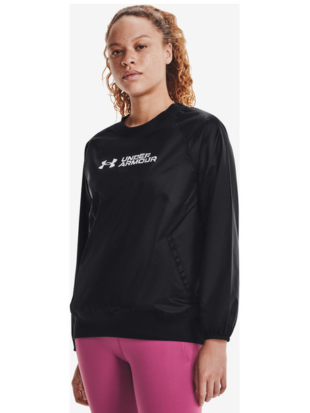 Under Armour Дамски суитшърт Under Armour Recover Storm Woven Shine Crew