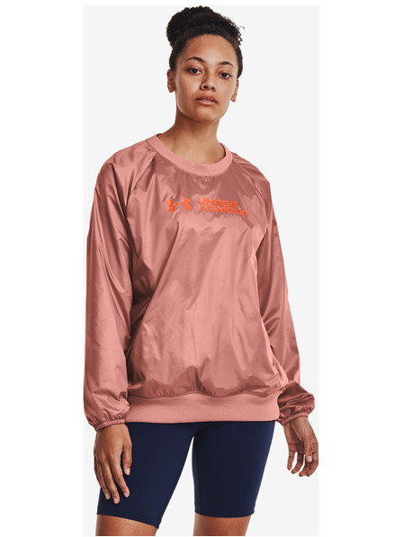 Under Armour Дамски суитшърт Under Armour Recover Storm Woven Shine Crew