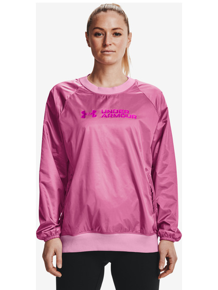 Under Armour Дамски суитшърт Under Armour Recover Storm Woven Shine Crew