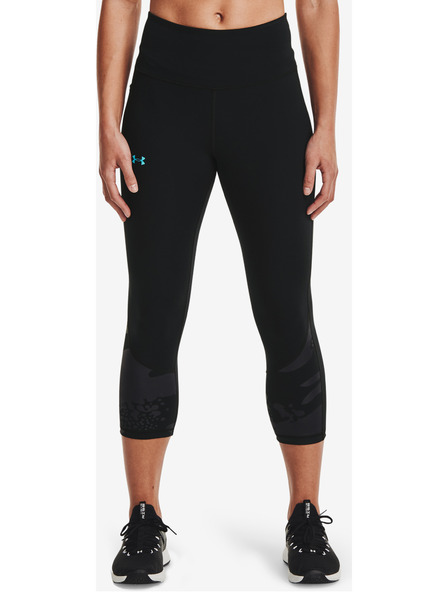 Under Armour Дамски компресиращи легинси Under Armour Rush Tonal Capri PKT NS
