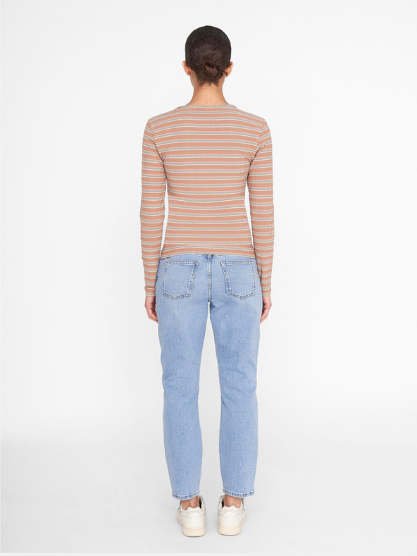 Noisy May Кафява тениска на райета Noisy May Stevie