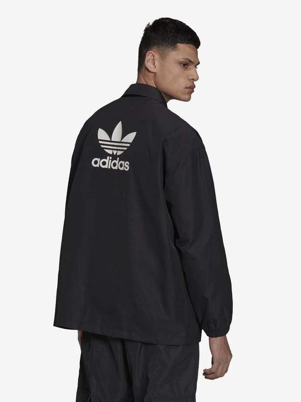 adidas Originals Черно мъжко олекотено яке с риза Adidas Originals Coach Jacket