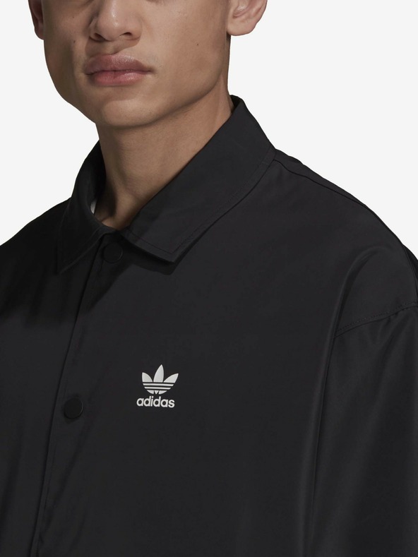 adidas Originals Черно мъжко олекотено яке с риза Adidas Originals Coach Jacket