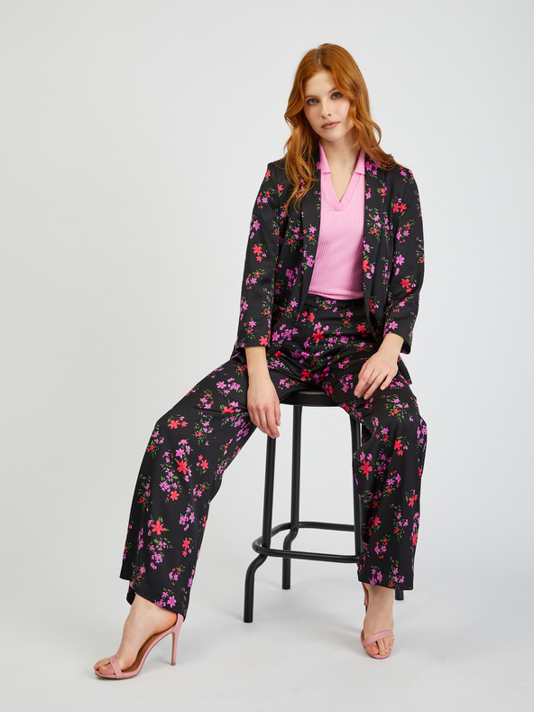 Orsay Черно дамско сако на цветя ORSAY