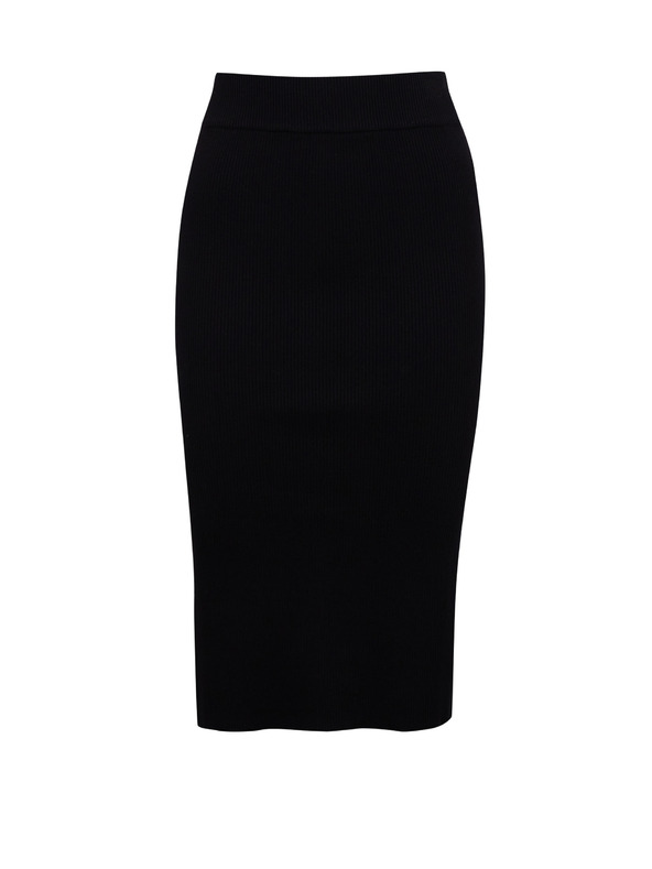 Orsay Черна дамска пола с цепка ORSAY