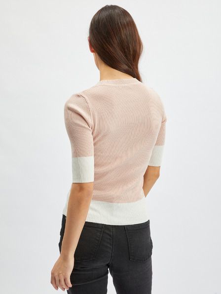 Orsay Бяло-розов дамски пуловер ORSAY