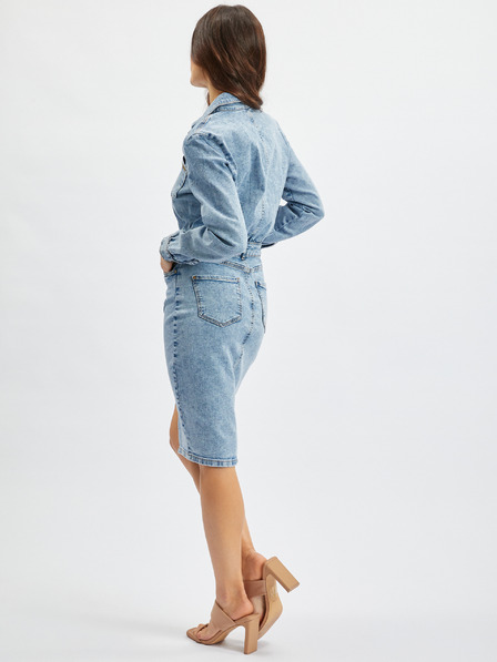 Orsay Светлосиня дамска дънкова рокля ORSAY