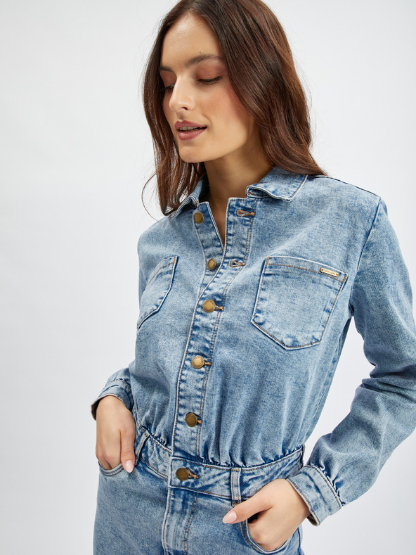 Orsay Светлосиня дамска дънкова рокля ORSAY