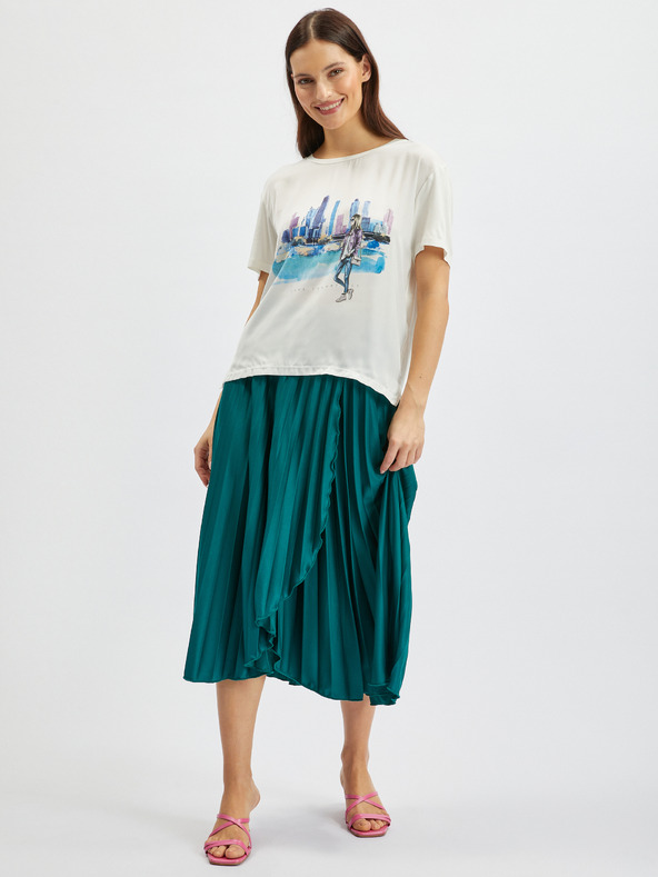 Orsay Бяла дамска тениска ORSAY