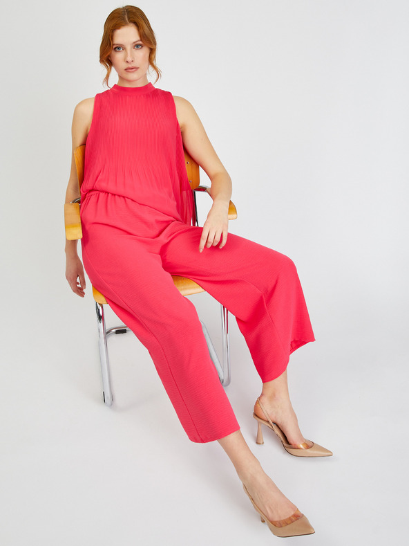 Orsay Тъмнорозова дамска плисирана блуза ORSAY