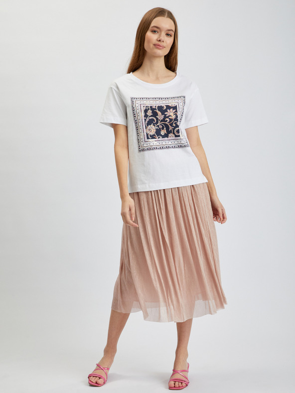 Orsay Бяла дамска тениска ORSAY