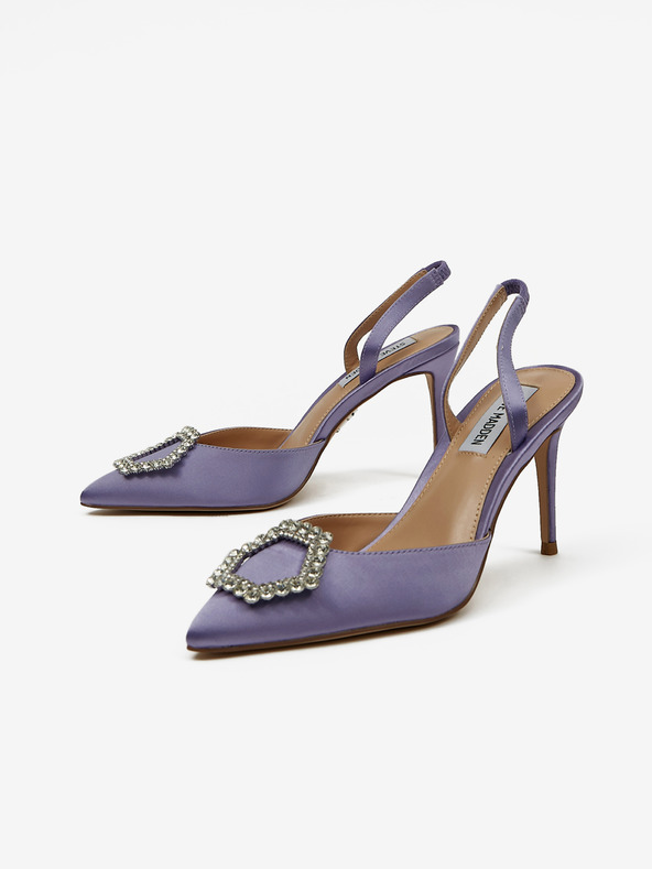 Steve Madden Лилави дамски сатенени помпи Steve Madden