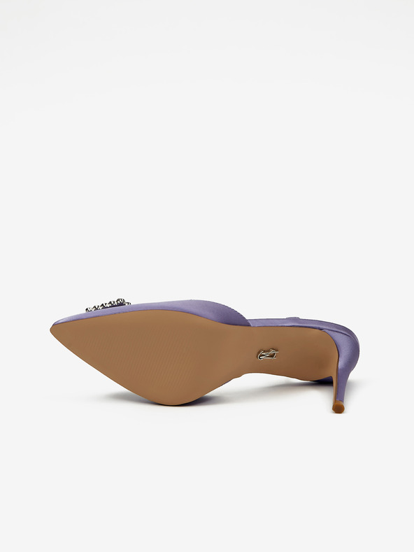 Steve Madden Лилави дамски сатенени помпи Steve Madden