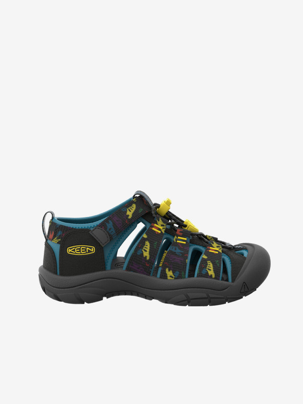 Keen Черни момчешки сандали с шарка Keen