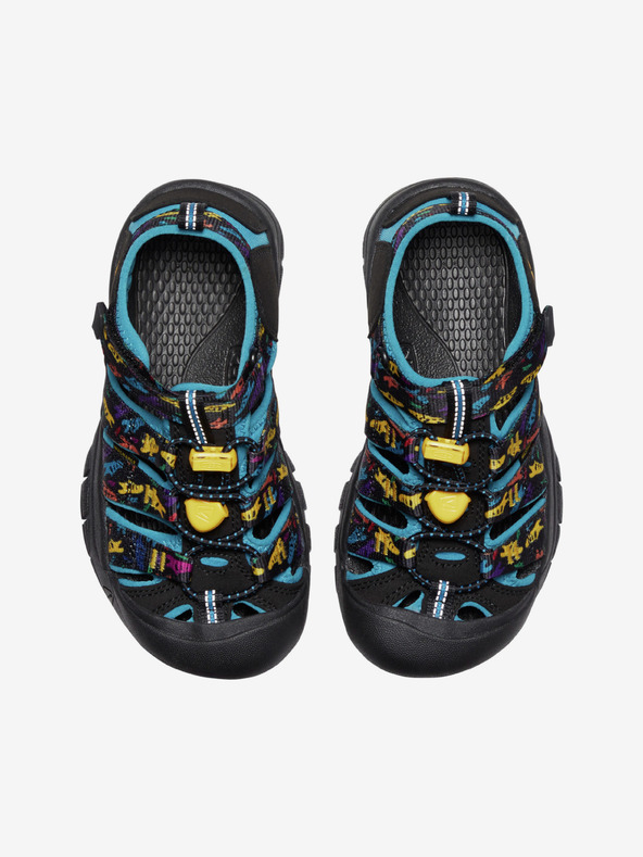 Keen Черни момчешки сандали с шарка Keen