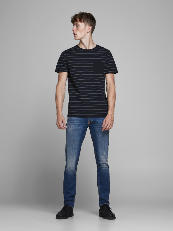 Jack & Jones Сини прилепнали дънки Jack & Jones Glenn