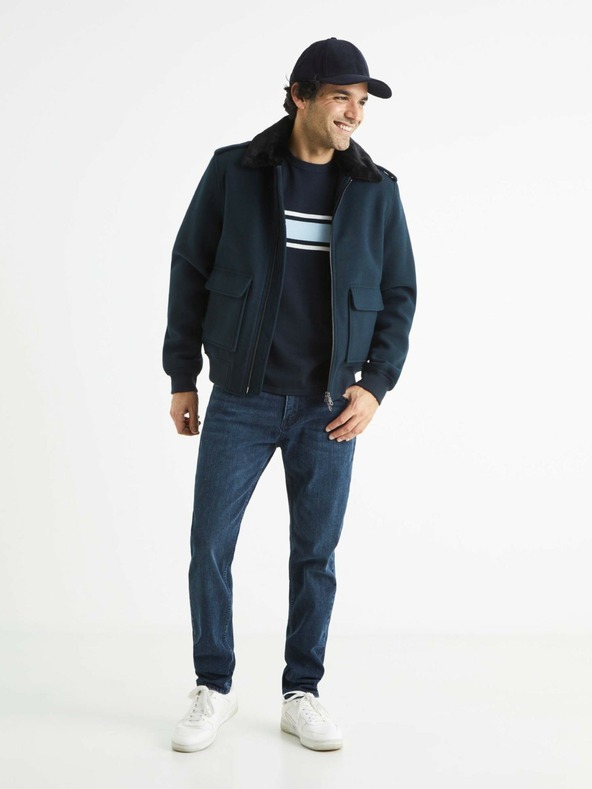 Celio Тъмносини мъжки дънки Celio C25 Bostone