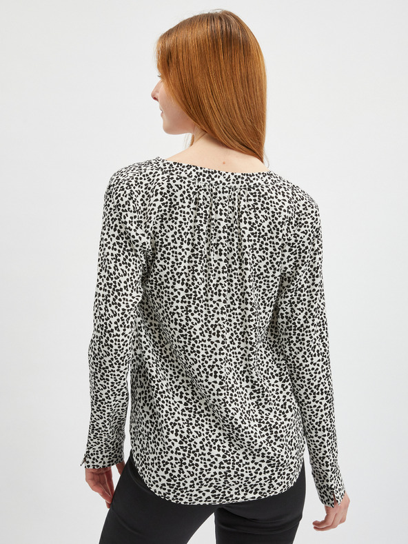 Orsay Черно-бяла дамска блуза с десен ORSAY
