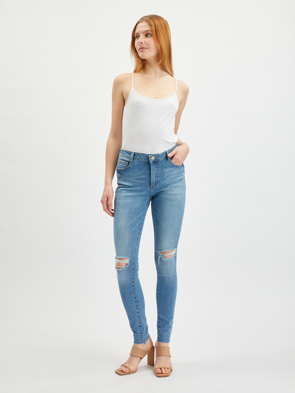 Orsay Светлосини дамски skinny fit дънки ORSAY