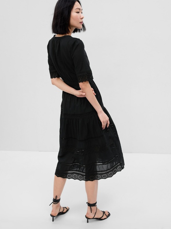 GAP Миди рокля с мадейра GAP