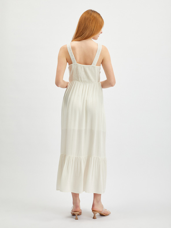 Orsay Кремава дамска макси рокля ORSAY